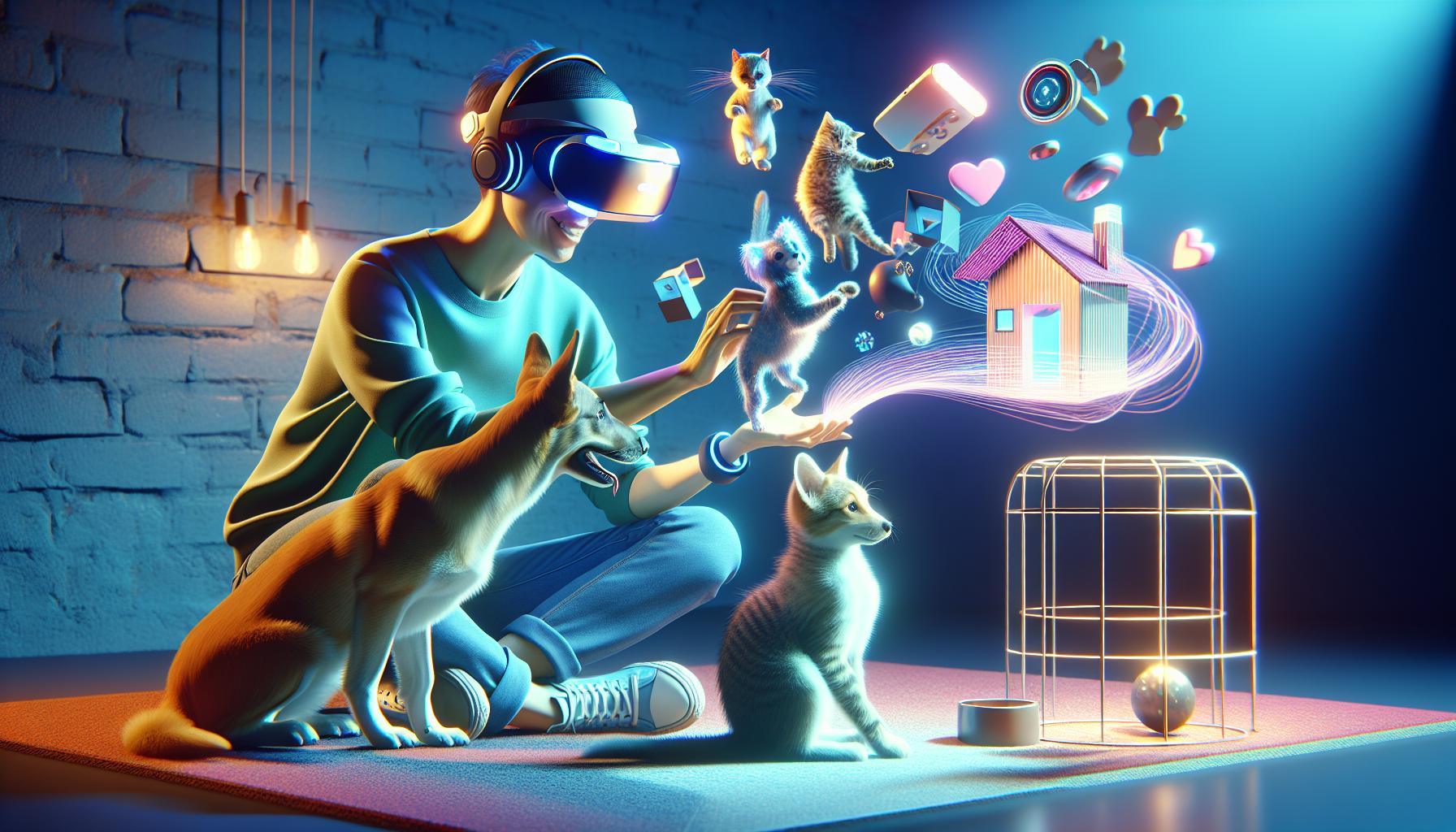 未来のペットアドベンチャー:VRとARを使ったペットとの遊び