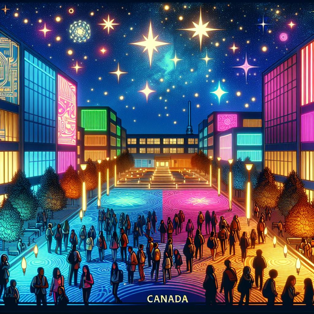 未来のキャンパスに輝く星々—ネオ・カナダの学園祭レポート